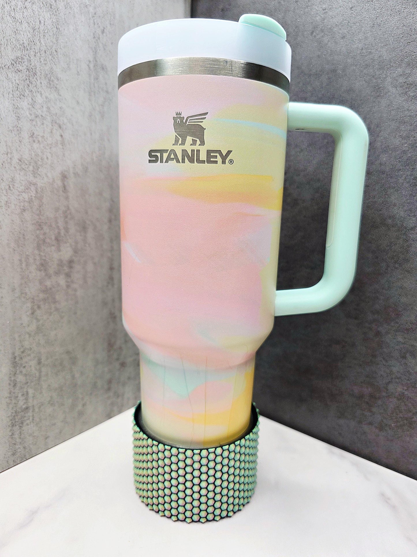 3D Printed Honeycomb Boot & Cover for Stanley Tumblers – Interchangeable Covers for 20oz, 30oz, 40oz – Stanley Tumbler Accessories