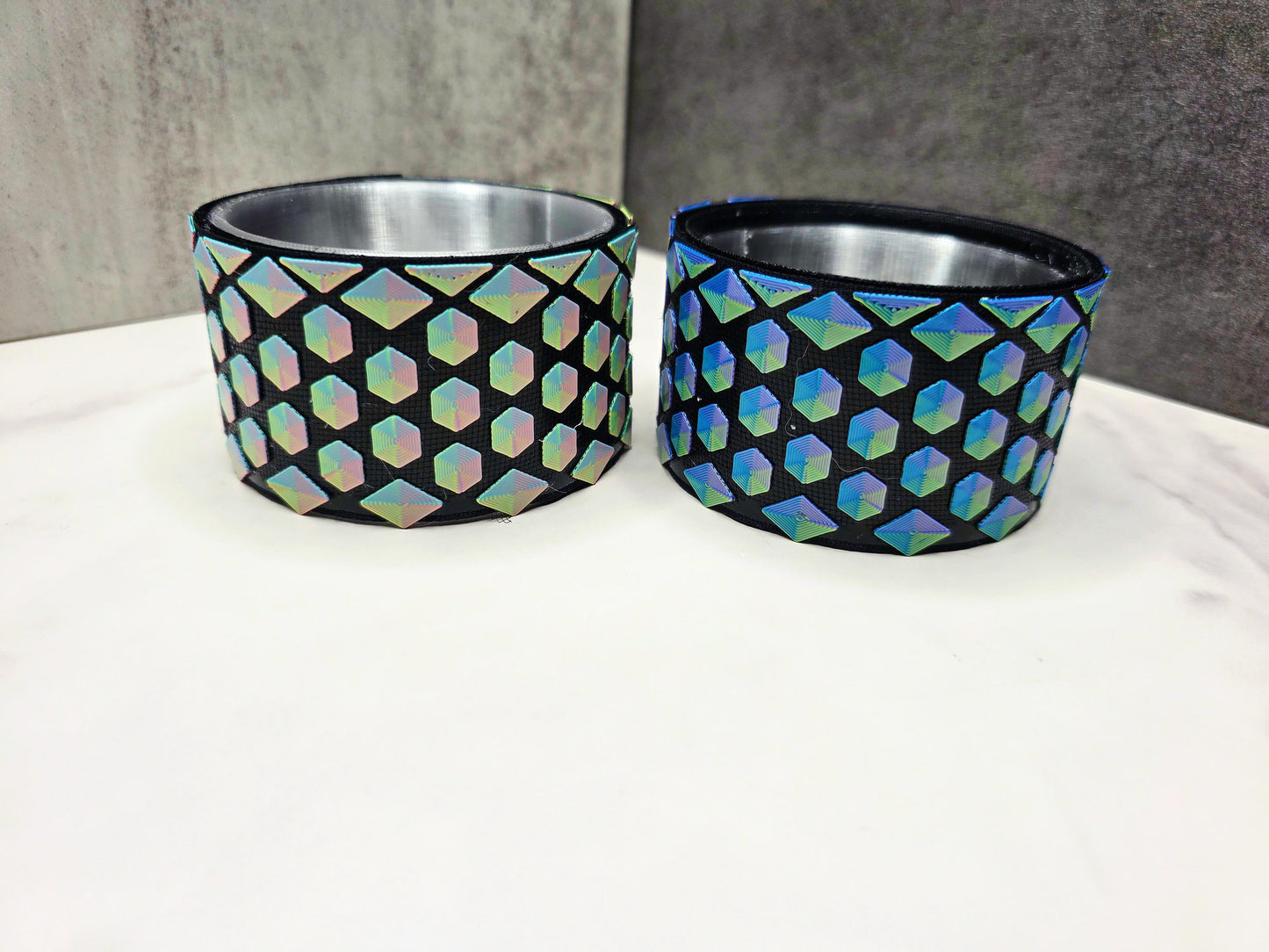 Sparkly Holographic Waffle Boot and Cover for Stanley Tumblers – 3D Printed Waffle Cup Sleeve – Fits 20oz 30oz 40oz – Interchangeable Design