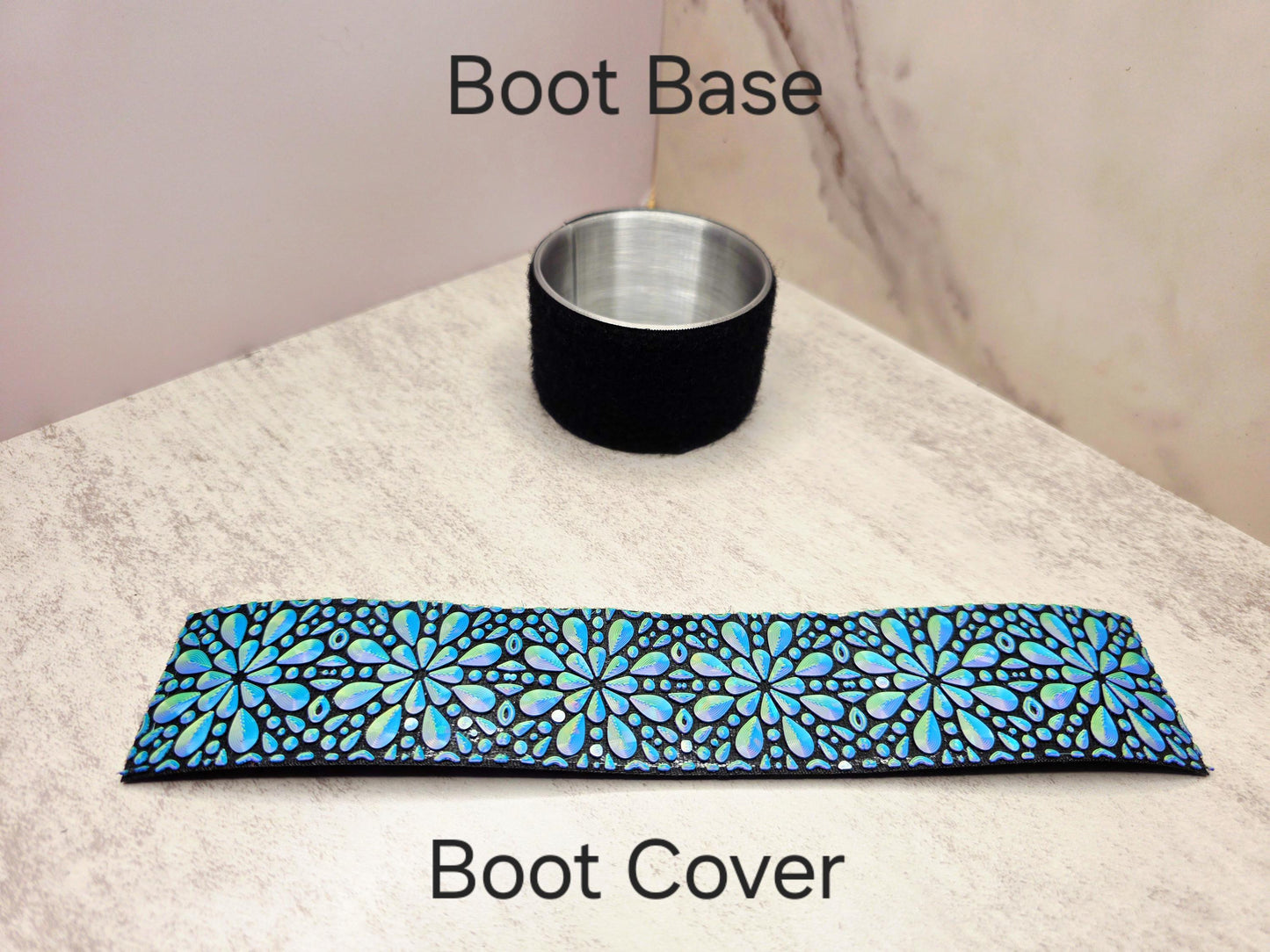 Raindrop Flower Boot Cover for Stanley Tumbler | Floral Cup Sleeve | Interchangeable Nature-Inspired Tumbler Accessory | Tumbler Sleeve