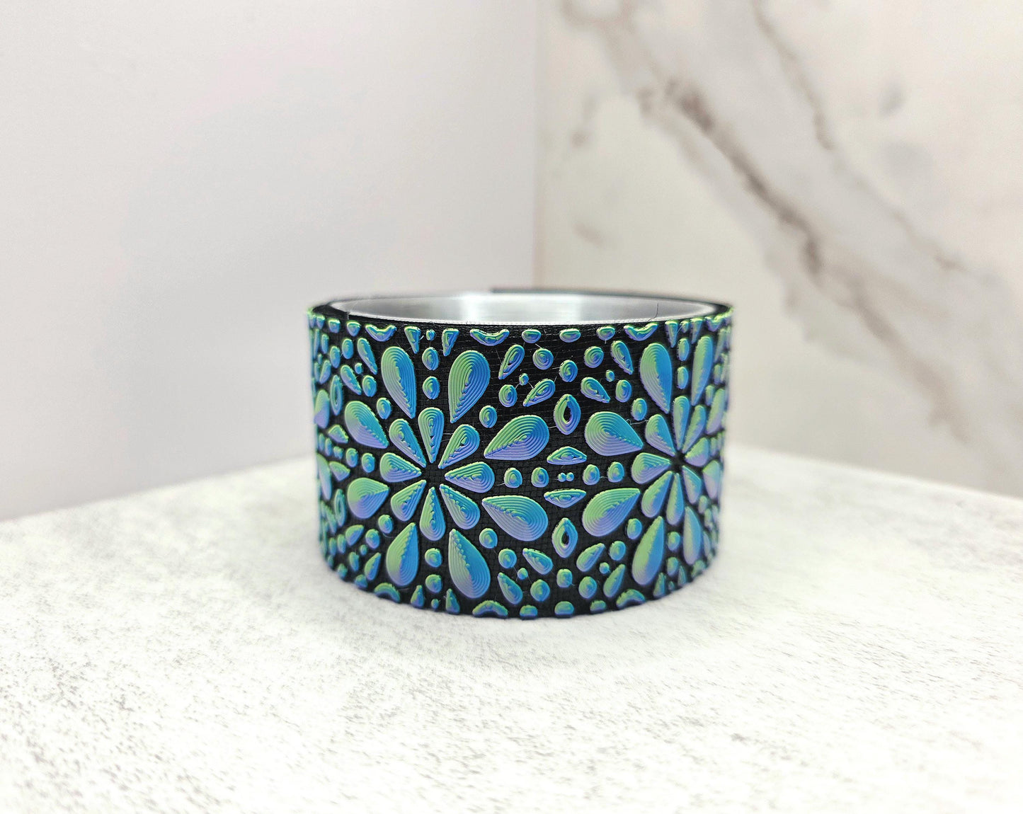 Raindrop Flower Boot Cover for Stanley Tumbler | Floral Cup Sleeve | Interchangeable Nature-Inspired Tumbler Accessory | Tumbler Sleeve