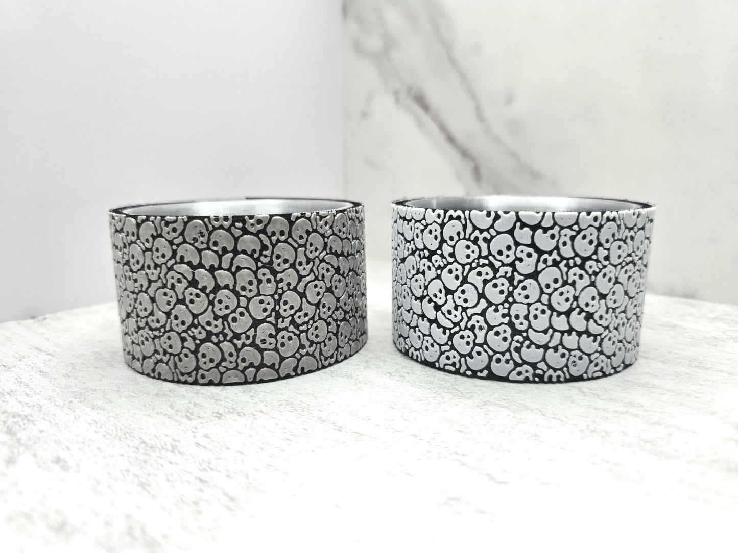 Skulls Boot & Cover for Stanley Tumbler | Gothic Punk Cup Sleeve | Interchangeable Tumbler Accessory | Spooky Skull Protective Cup Sleeve