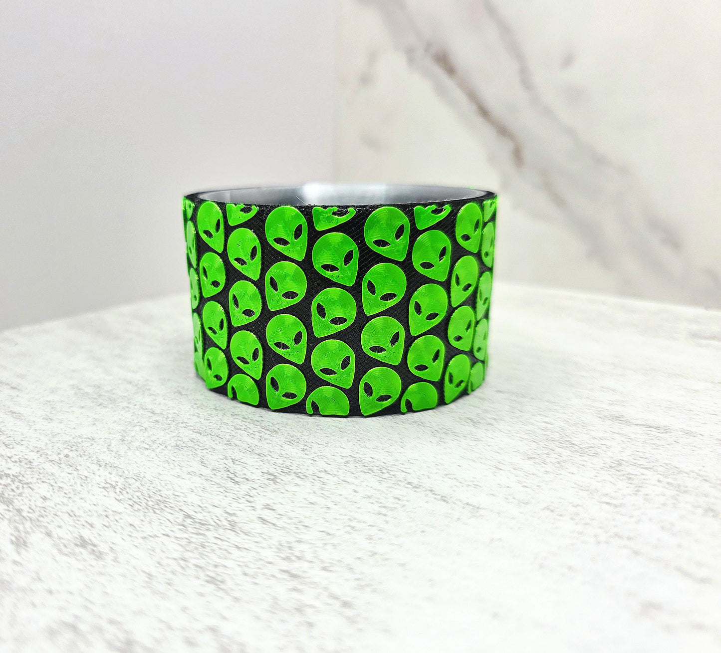 Spooky Alien Boot Cover for Stanley Tumbler | Fits 20oz 30oz 40oz | Interchangeable Velcro Halloween Cup Accessory | Cup Protective Sleeve