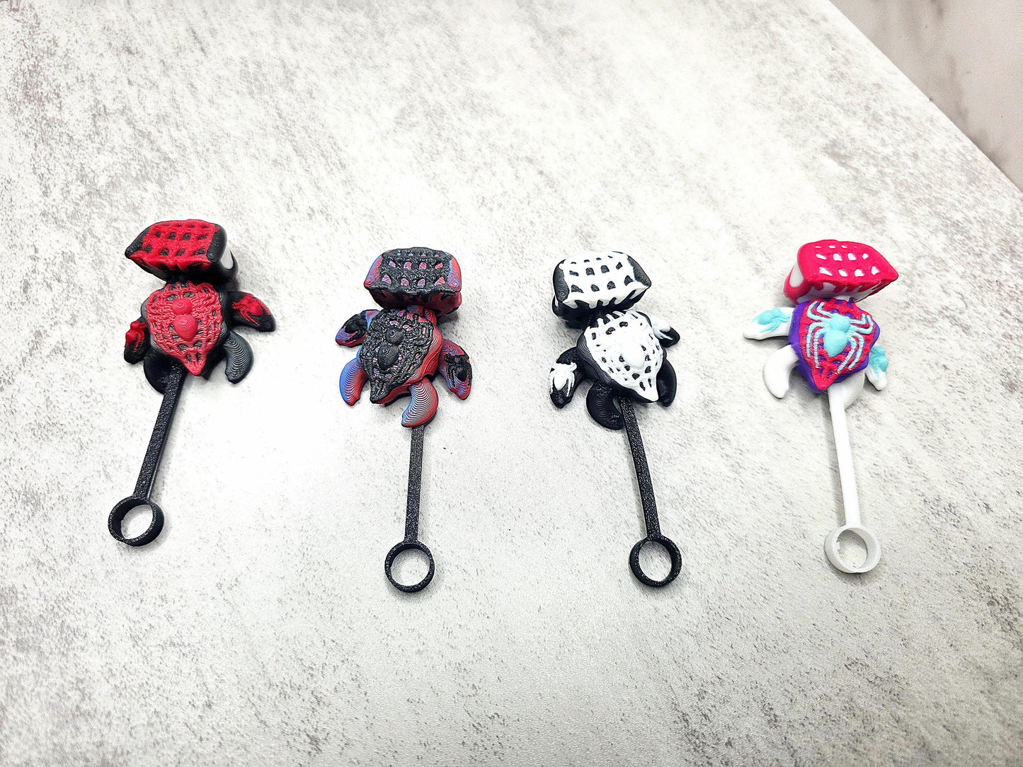 Superhero Spider Turtle Straw Topper for Stanley Tumblers | Flexible Hero Topper | Cute Hero Cup Accessory | Fits 20oz 30oz 40oz | Cup Charm