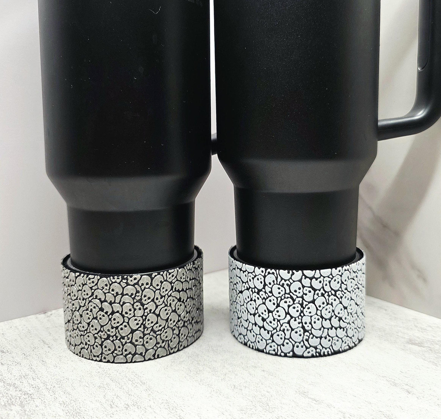 Skulls Boot & Cover for Stanley Tumbler | Gothic Punk Cup Sleeve | Interchangeable Tumbler Accessory | Spooky Skull Protective Cup Sleeve