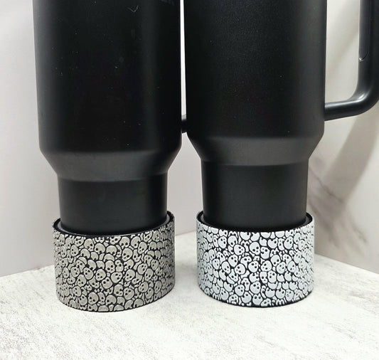 Skulls Boot & Cover for Stanley Tumbler | Gothic Punk Cup Sleeve | Interchangeable Tumbler Accessory | Spooky Skull Protective Cup Sleeve