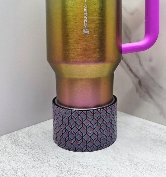 Dice Lattice Boot for Stanley Tumbler | Optical Illusion Cup Boot | Interchangeable Modern Tumbler Accessory | Protective Cup Sleeve