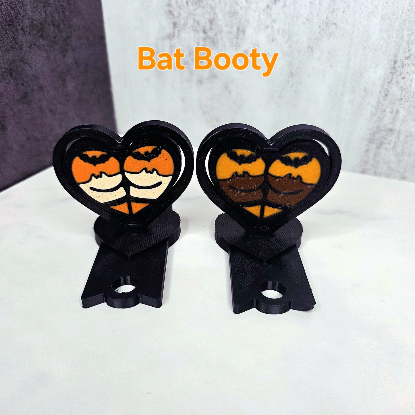 Halloween Thicc Heart Booty Fidget Spinner Topper Bundles for Stanley Tumblers– Pumpkin, Bat, Vampire, Witch, Skeleton, Devil Custom Color