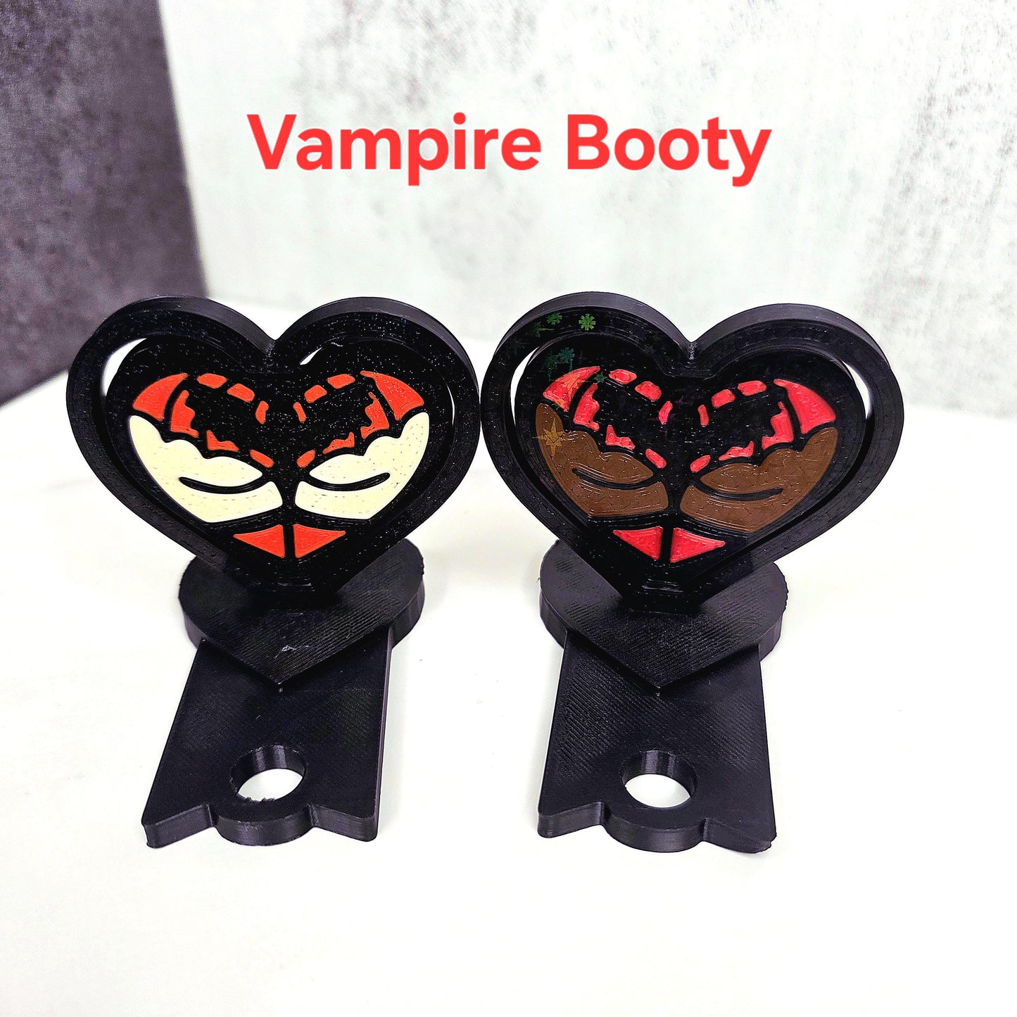 Halloween Thicc Heart Booty Fidget Spinner Topper Accessory for Stanley Tumblers– Pumpkin, Bat, Vampire, Witch, Skeleton, Devil Custom Color