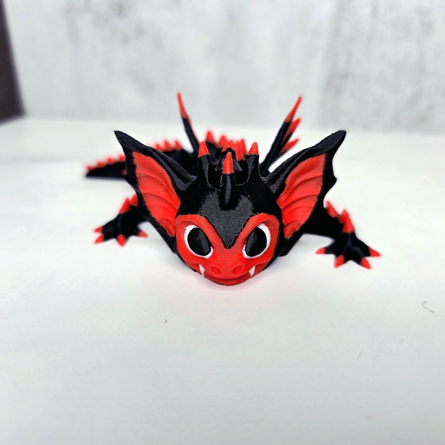 Vampire Bat Dragon Stanley Straw Topper – Spooky 3D Printed Tumbler Accessory Charm for Halloween | Custom Colors To Match Cups