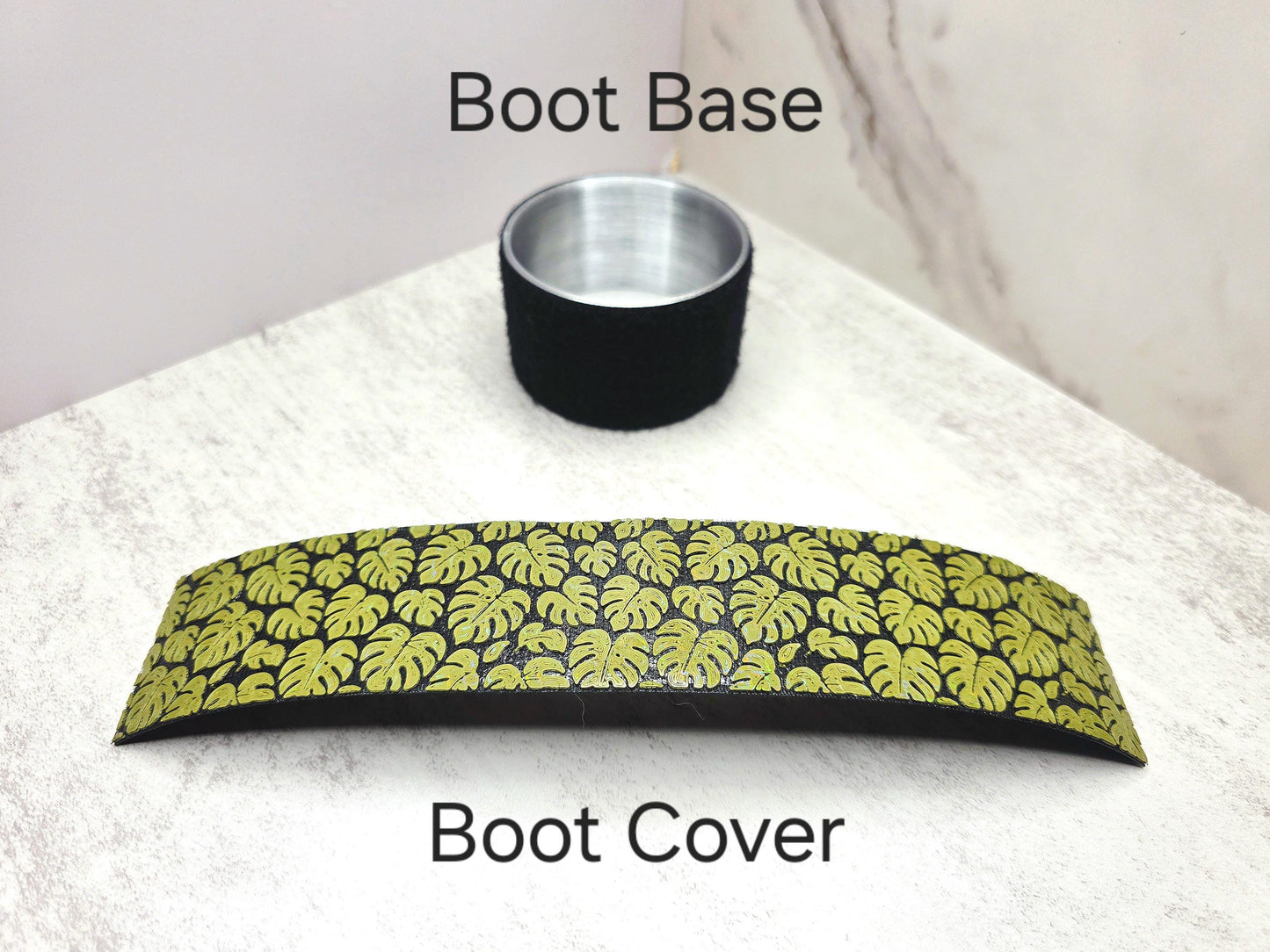 Monsterra Leaf Boot & Cover for Stanley Tumbler | Tropical Plant Lover Cup Boot | Interchangeable Tumbler Accessory | Protective Cup Sleeve