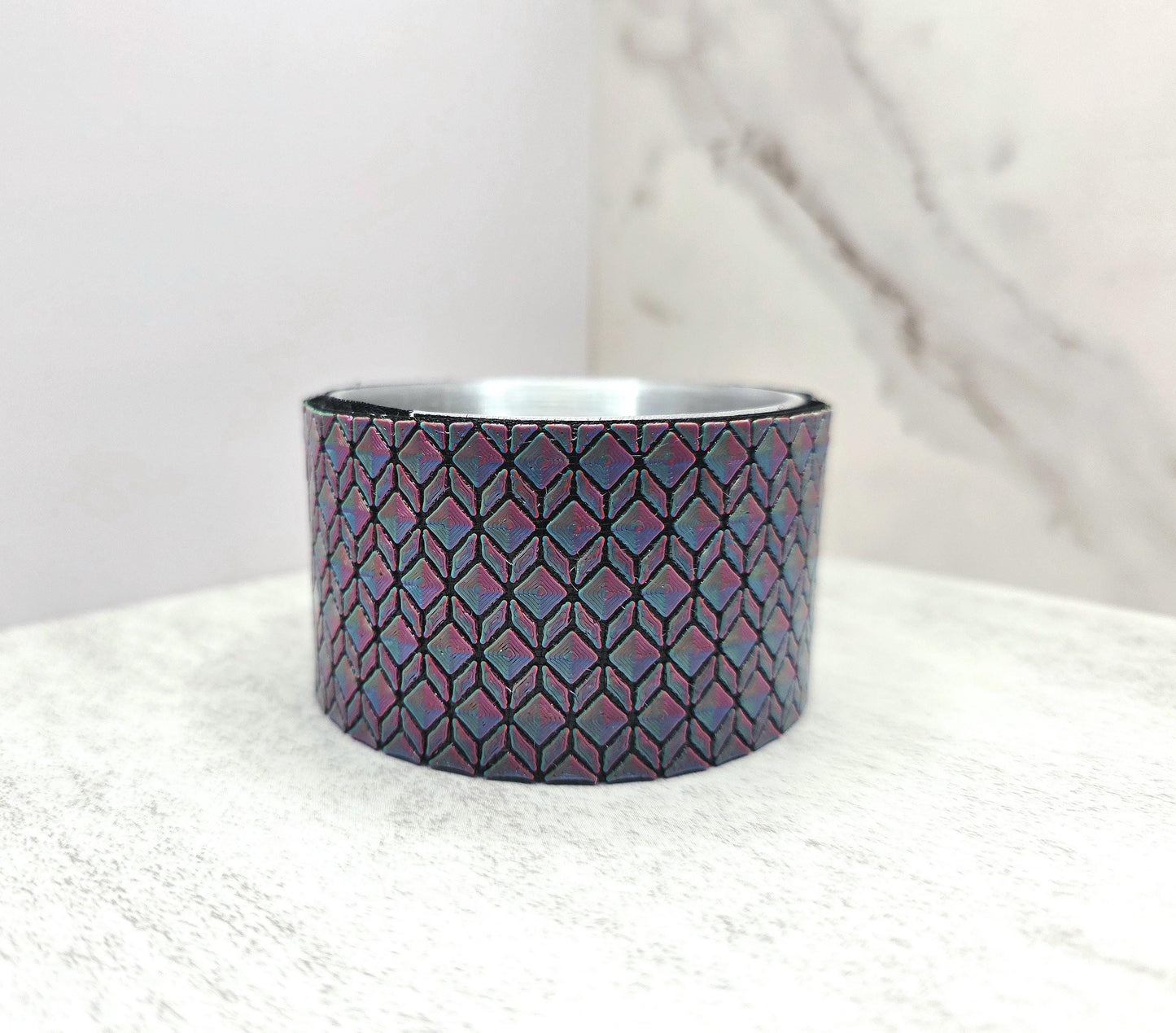 Dice Lattice Boot for Stanley Tumbler | Optical Illusion Cup Boot | Interchangeable Modern Tumbler Accessory | Protective Cup Sleeve