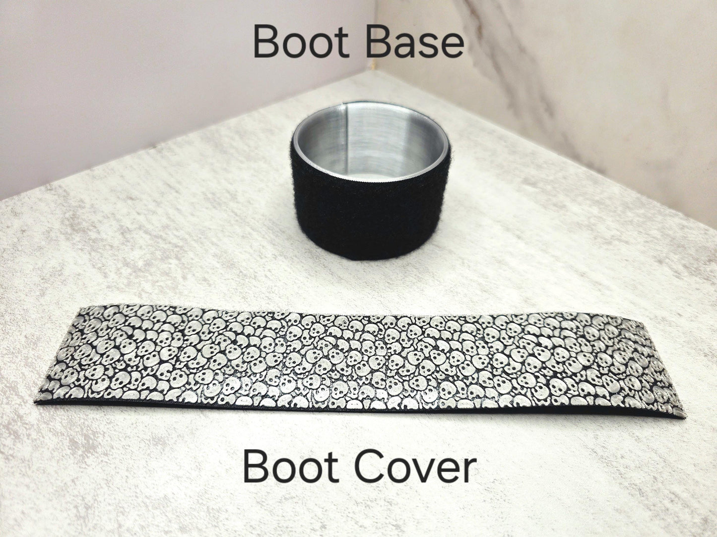 Skulls Boot & Cover for Stanley Tumbler | Gothic Punk Cup Sleeve | Interchangeable Tumbler Accessory | Spooky Skull Protective Cup Sleeve