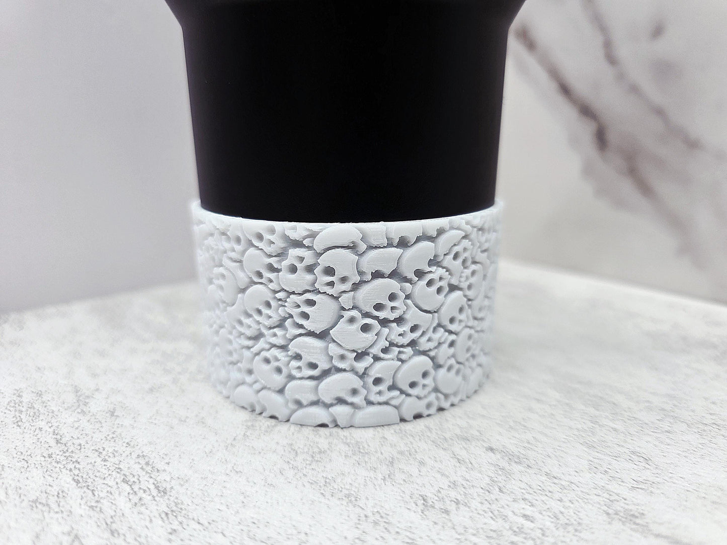 Skulls Boot for Stanley Tumbler | Fits 14oz 20oz 30oz 40oz | Horror Cup Sleeve | Goth Tumbler Accessory | Tumbler Accessories | Cup Sleeve