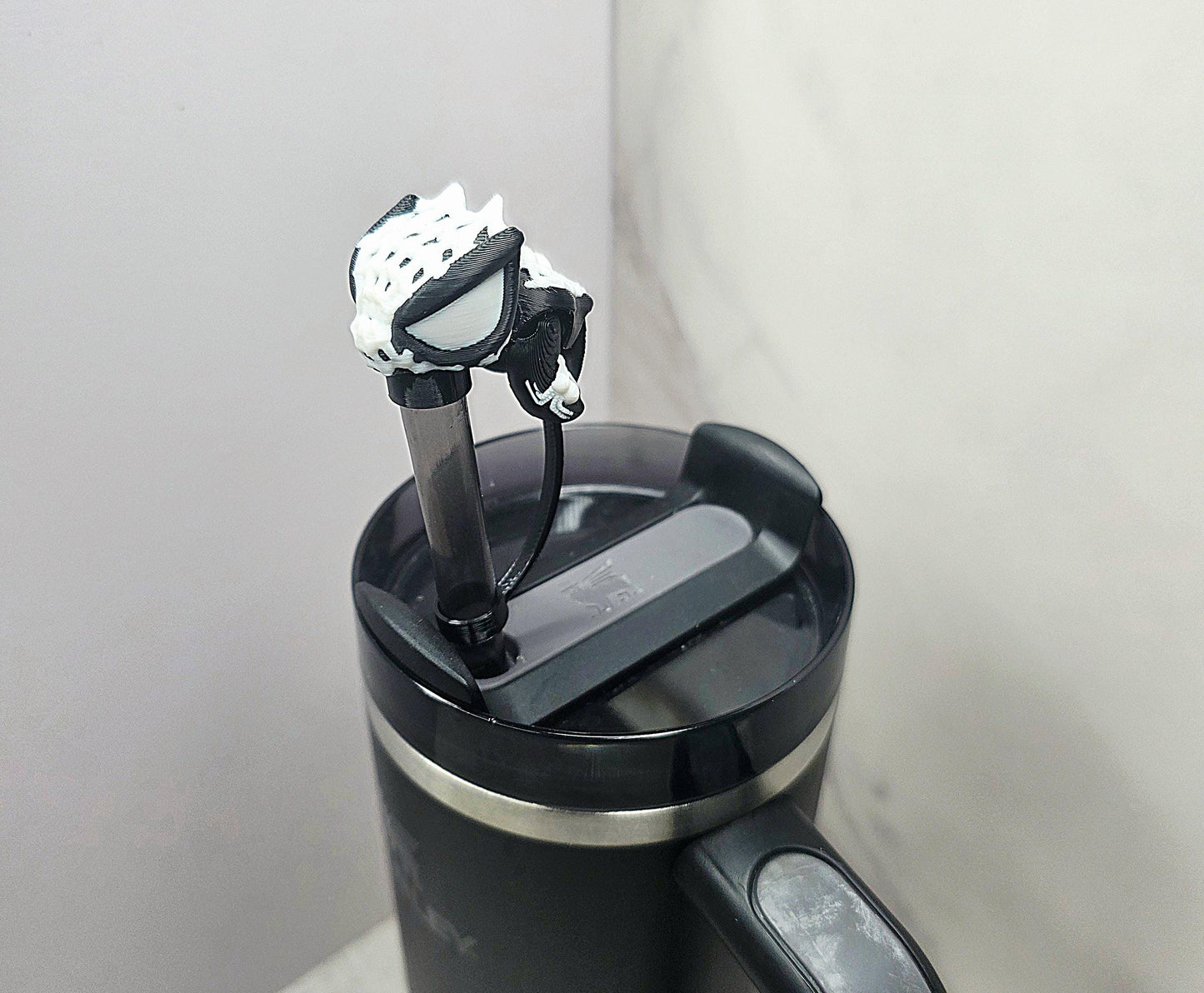 Superhero Spider Turtle Straw Topper for Stanley Tumblers | Flexible Hero Topper | Cute Hero Cup Accessory | Fits 20oz 30oz 40oz | Cup Charm