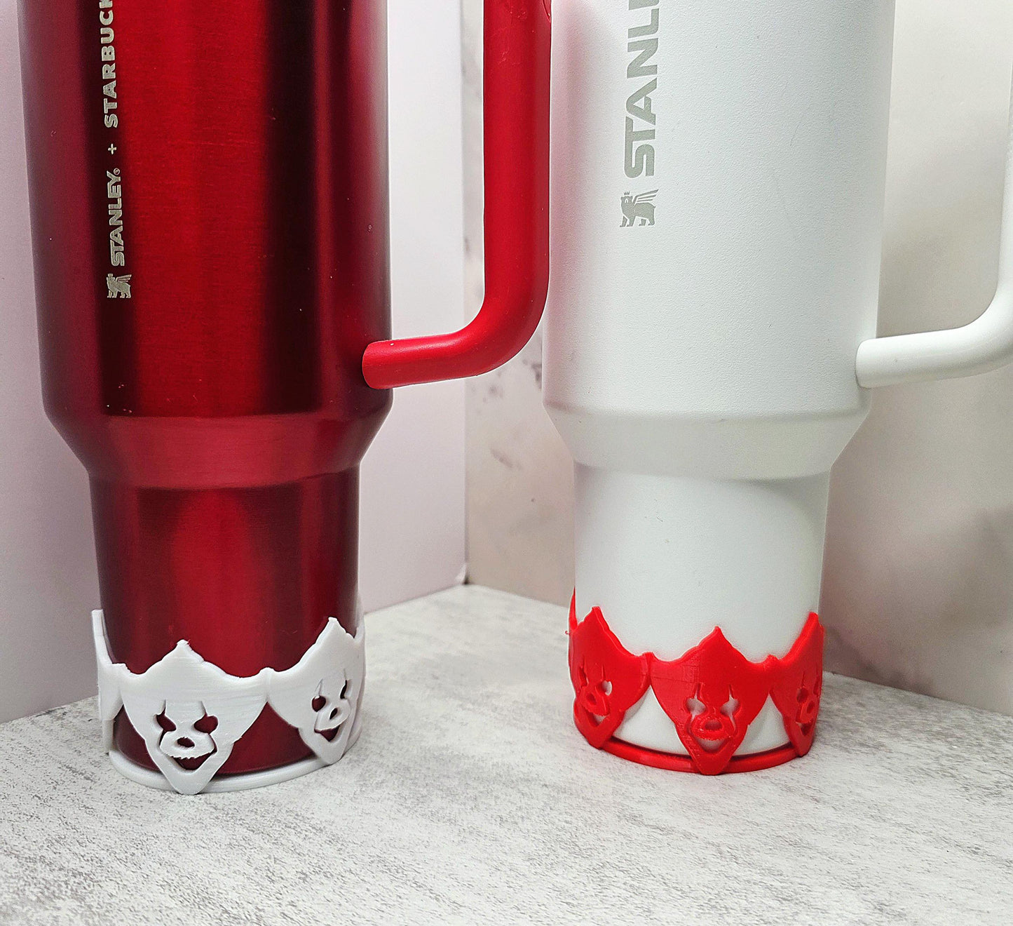 Evil Clown Boot for Stanley Tumbler | Fits 14oz 20oz 30oz 40oz | Creepy Halloween Cup Sleeve | Tumbler Accessories | Protective Cup Sleeve