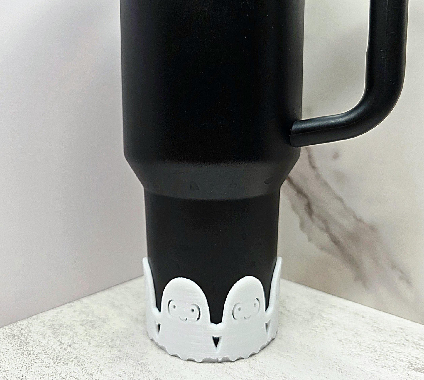 Friendly Ghosts Boot for Stanley Tumbler | Cute Halloween Tumbler Sleeve | Fits 14oz 20oz 30oz 40oz | Spooky Ghost Cup Sleeve