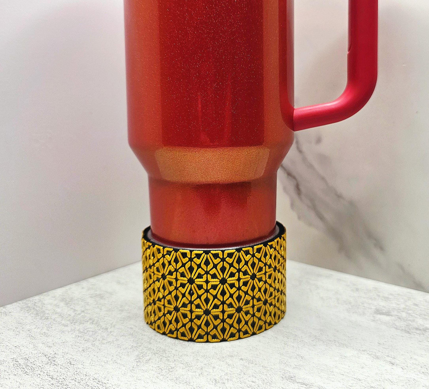Honeycomb Boot for Stanley Tumbler | Geometric Tumbler Accessory | Interchangeable Modern Cup Boot | Protective Cup Sleeve