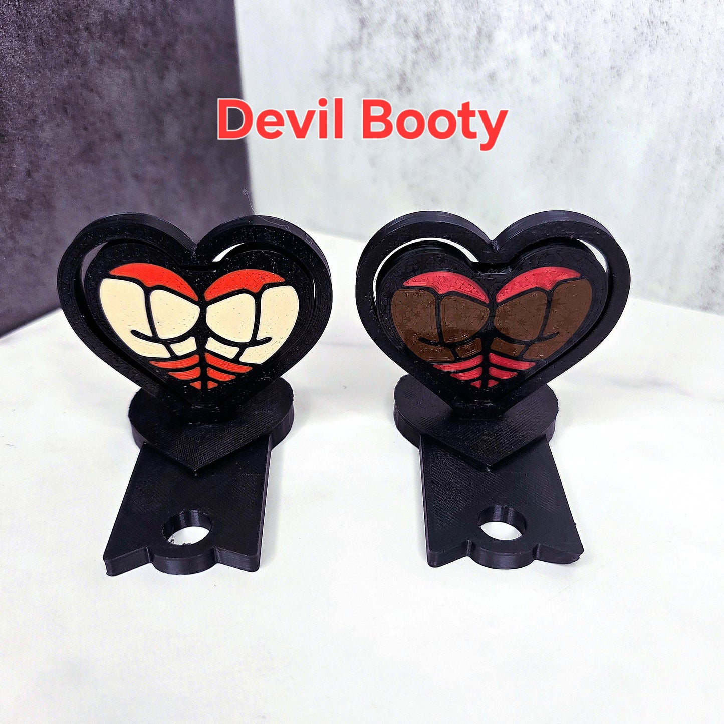 Halloween Thicc Heart Booty Fidget Spinner Topper Accessory for Stanley Tumblers– Pumpkin, Bat, Vampire, Witch, Skeleton, Devil Custom Color