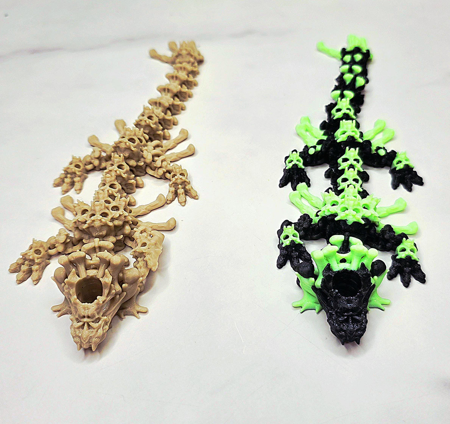 Skulls and Bones Dragon Stanley Straw Topper – Glow-in-the-Dark Halloween Tumbler Accessory Charm | Fits 20oz 30oz 40oz Stanley Cups