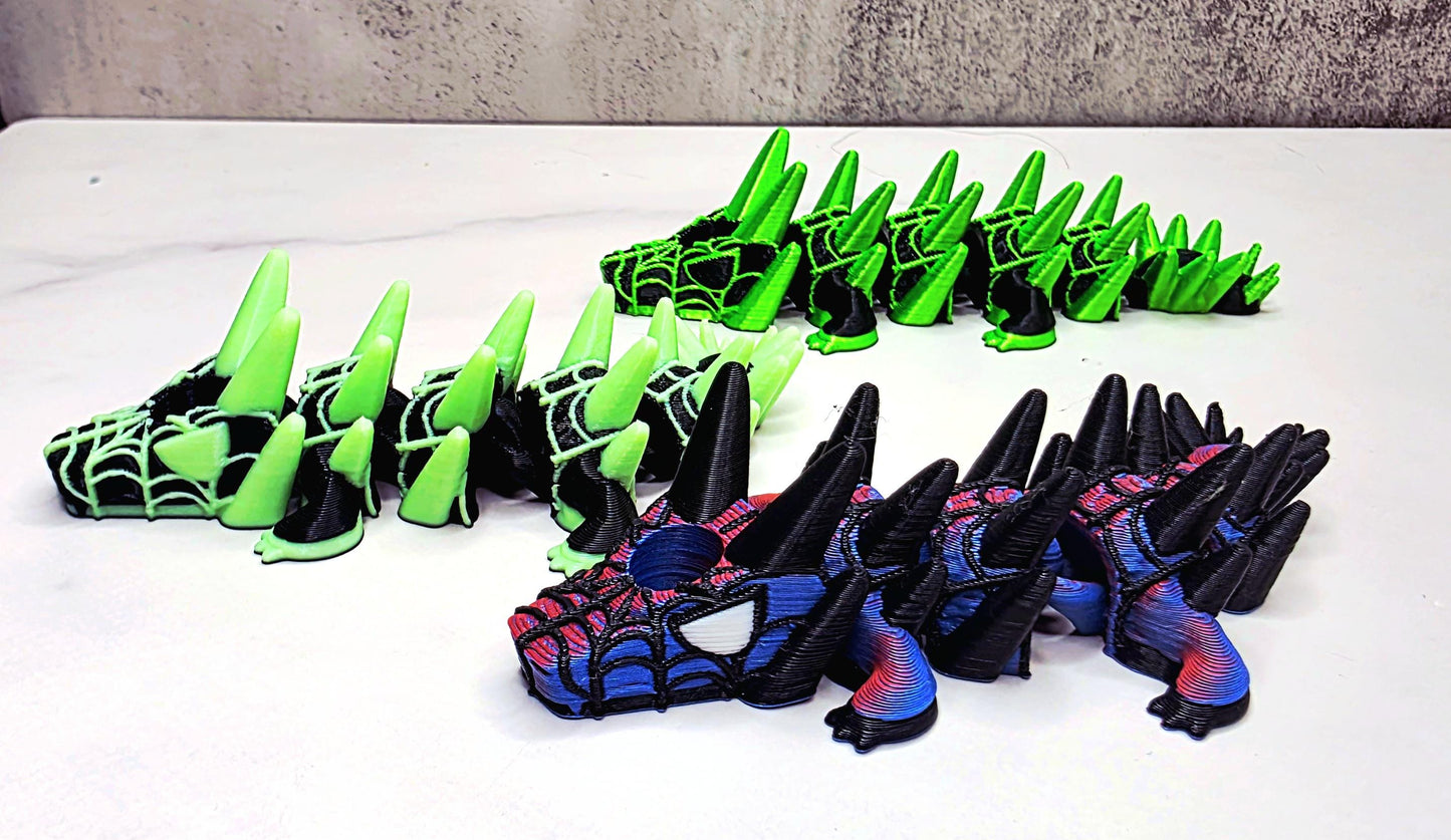 Spider Dragon Stanley Straw Topper – Webbed Spikey Scales Custom Colors & Glow-in-the-Dark Option | 20oz 30oz 40oz Tumbler Accessory Charms