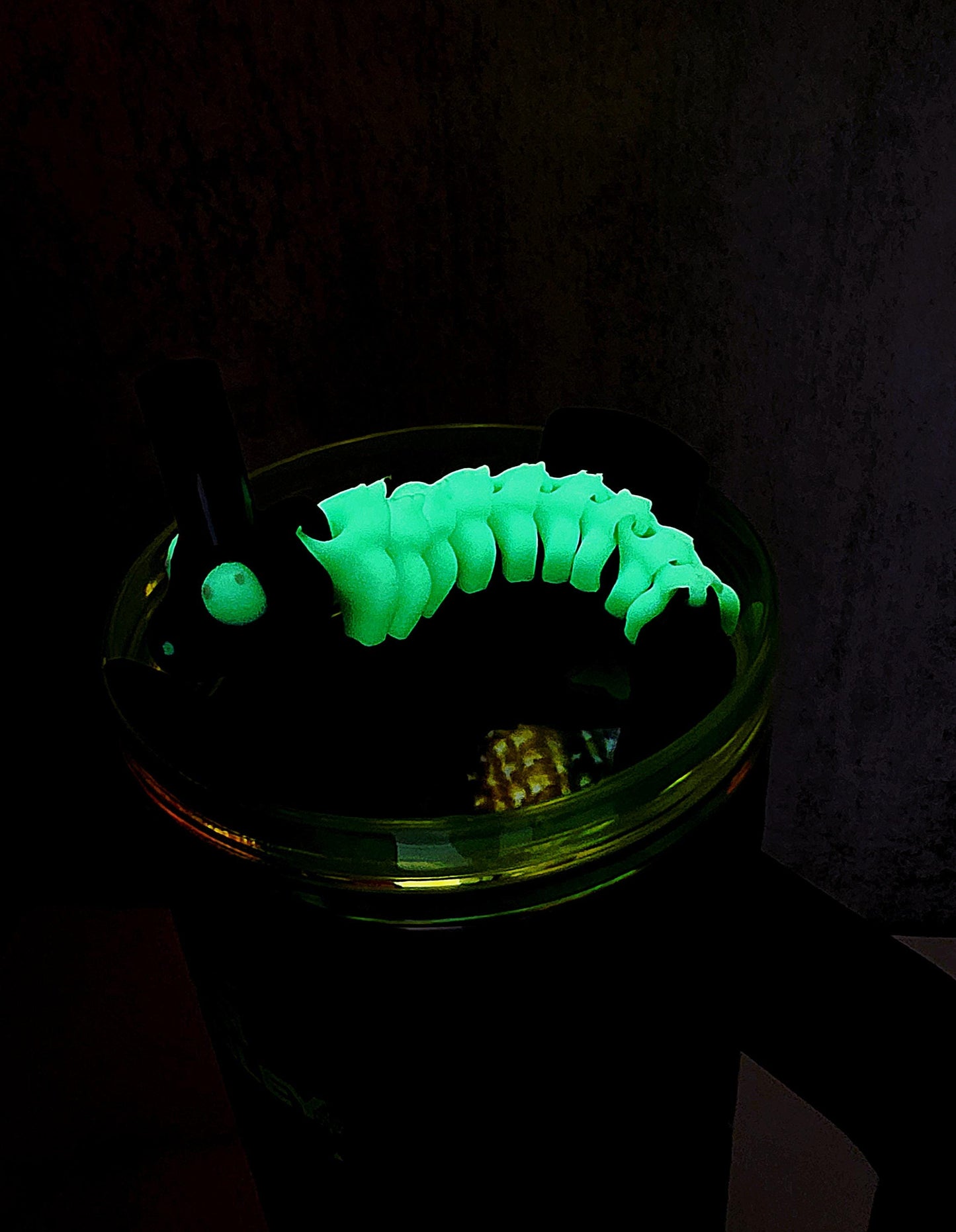 Boney Snake Skeleton Stanley Straw Topper – Glow-in-the-Dark Halloween Tumbler Accessory Charm | Fits 20oz 30oz 40oz Stanley Cups