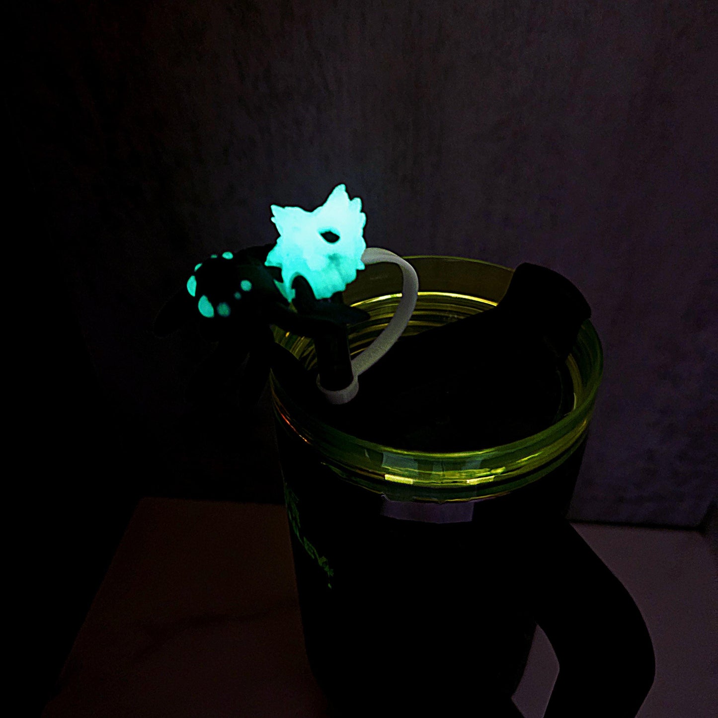 Cute Skull Spider Stanley Straw Cover – Flexible Body Skeleton Skull Custom Colors and Glow-in-the-Dark Option | Tumbler Accessory Charms