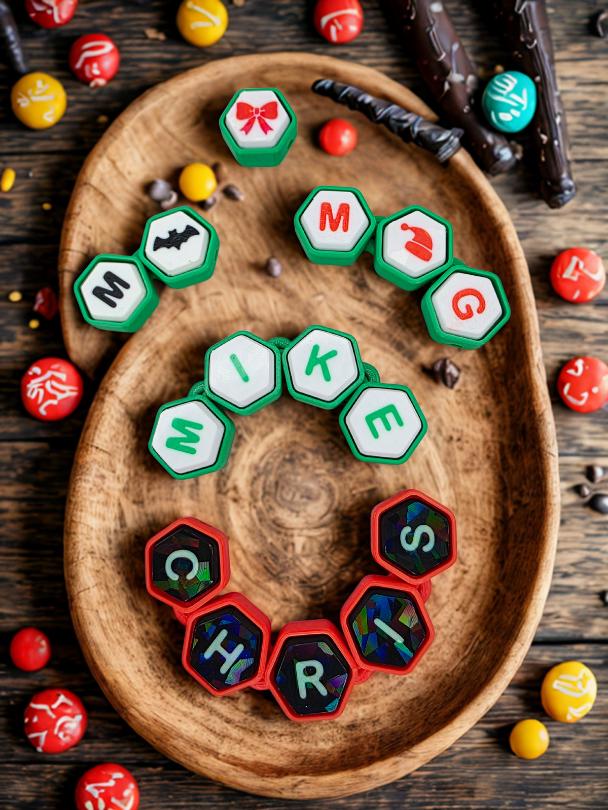 3D Printed Personalized Fidget Clicker Keychains & Tumbler Charms – Custom, fun stress relief and unique gifts for friends, kids and adults!