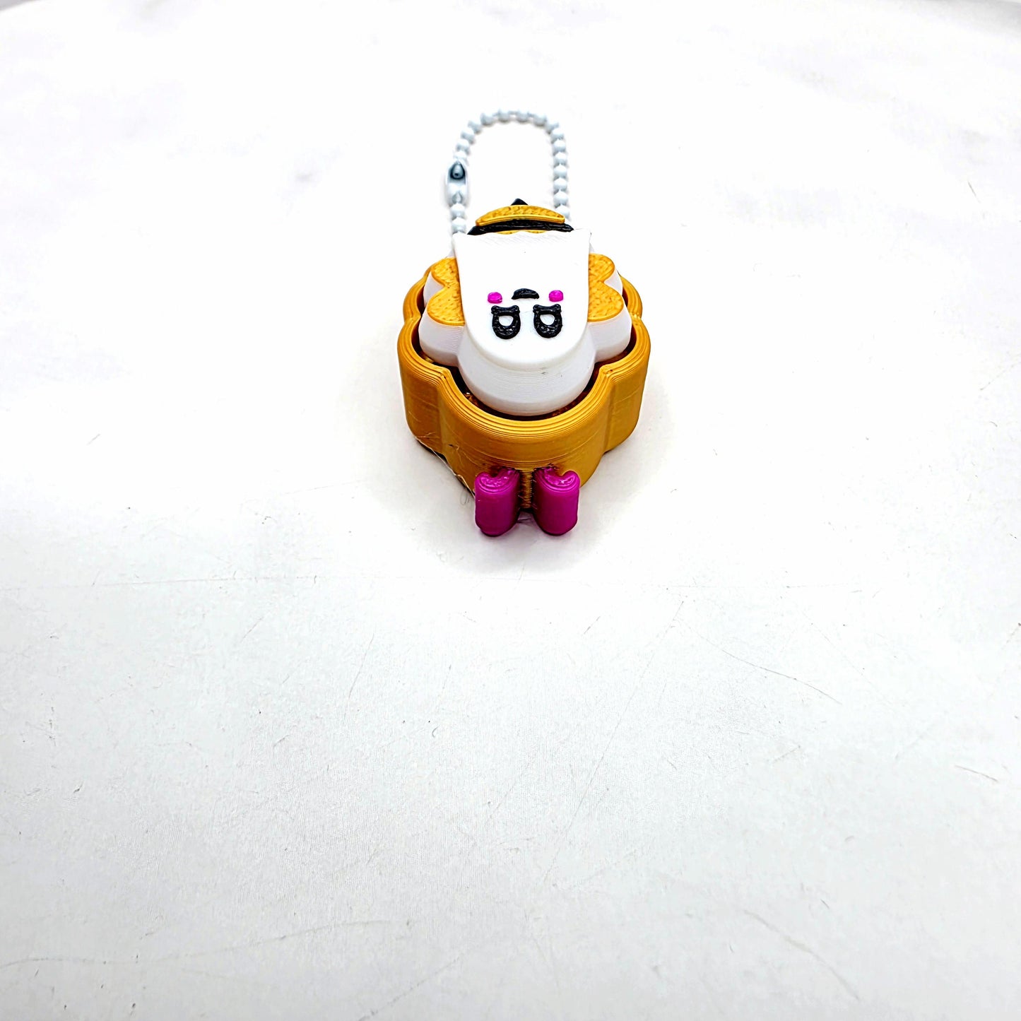 3D Printed Boo-Bee Ghost Fidget Clicker Keychains | Halloween Bee Ghost Charms in 6 Spooky Styles & 3 Body Designs