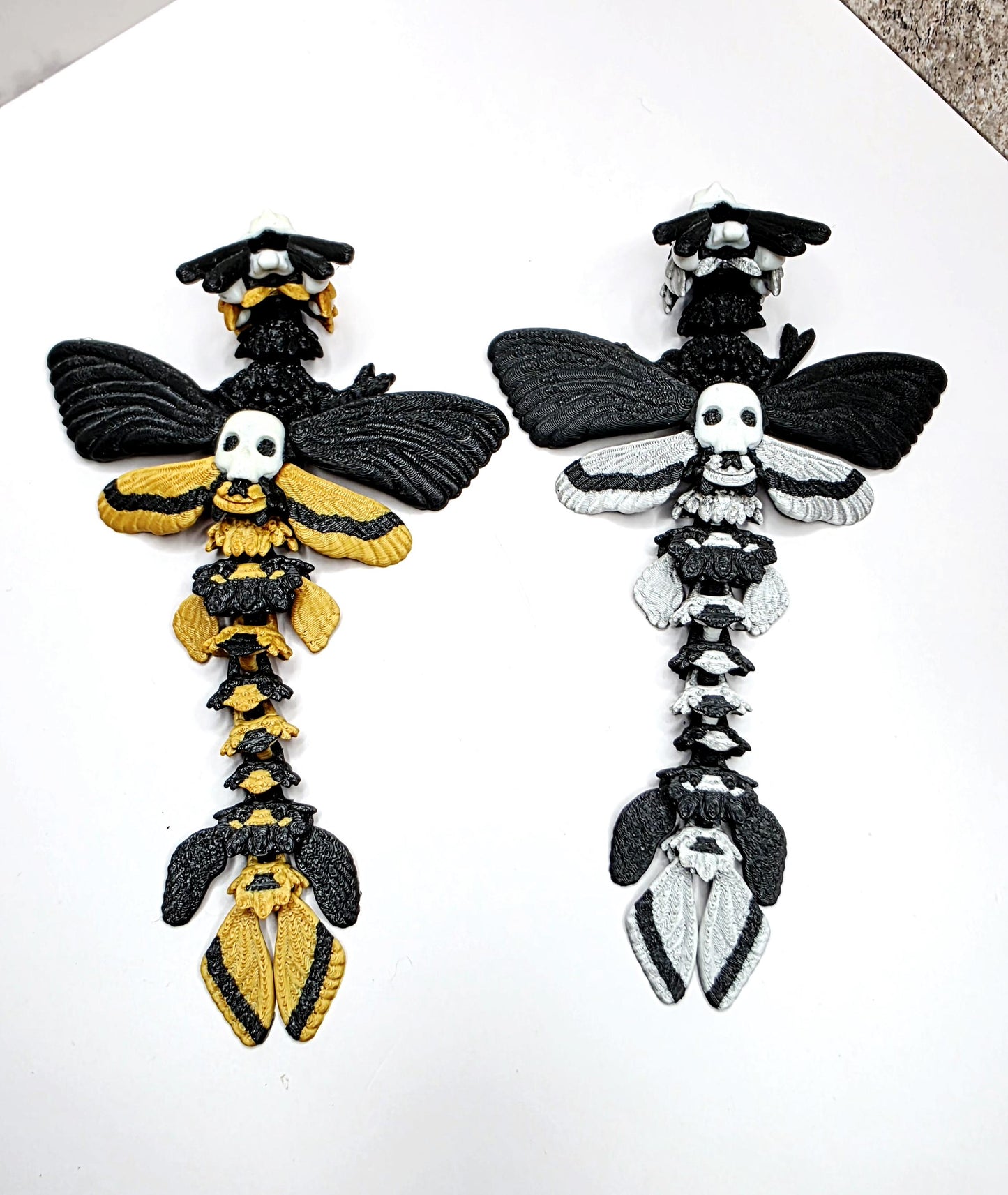 Death Moth Dragon Straw Topper for Stanley Tumblers | Gothic Skull & Moth Wing Cup Accessory | Spooky Halloween Tumbler Topper Charm