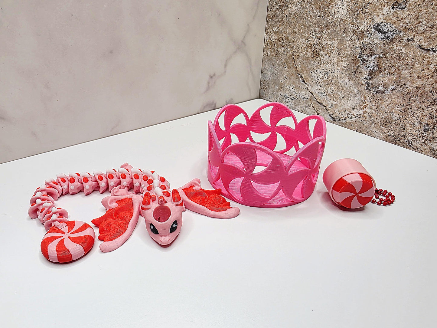 Mint Dragon Straw Topper & Boot for Stanley Tumblers Peppermint, Spearmint, Cinnamon | Bundle or Standalone With FREE Fidget Keychain Charm