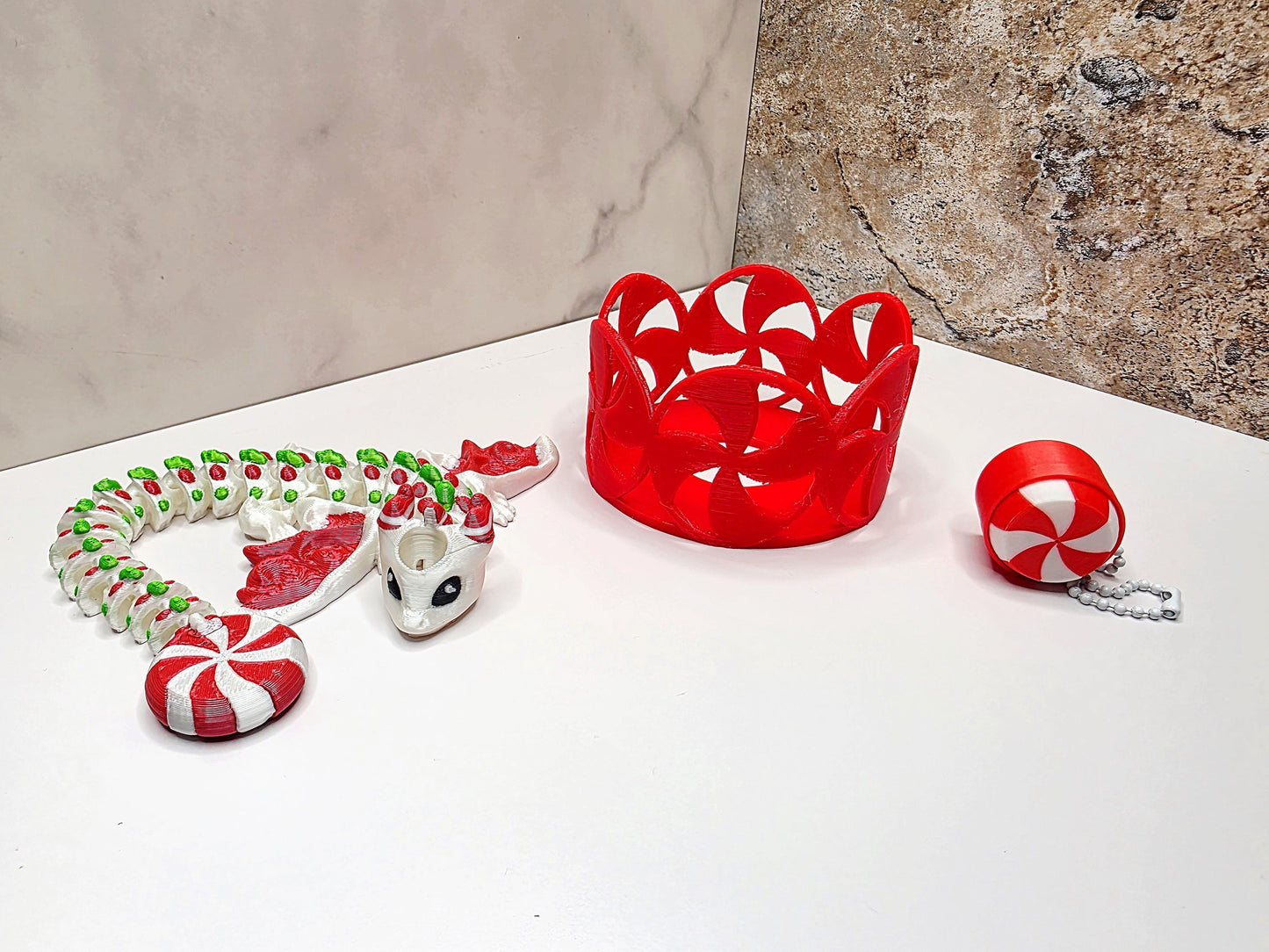 Mint Dragon Straw Topper & Boot for Stanley Tumblers Peppermint, Spearmint, Cinnamon | Bundle or Standalone With FREE Fidget Keychain Charm