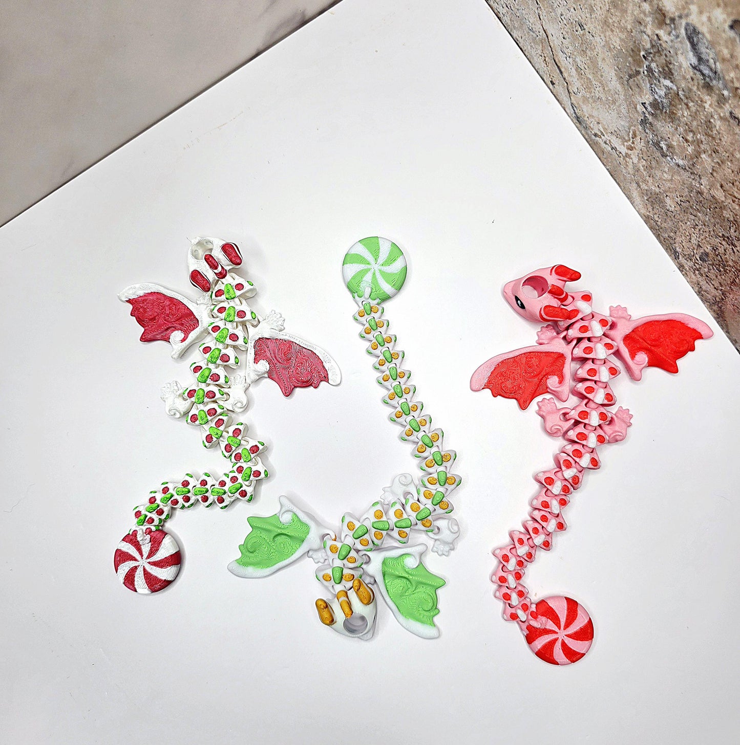 Mint Dragon Straw Topper & Boot for Stanley Tumblers Peppermint, Spearmint, Cinnamon | Bundle or Standalone With FREE Fidget Keychain Charm