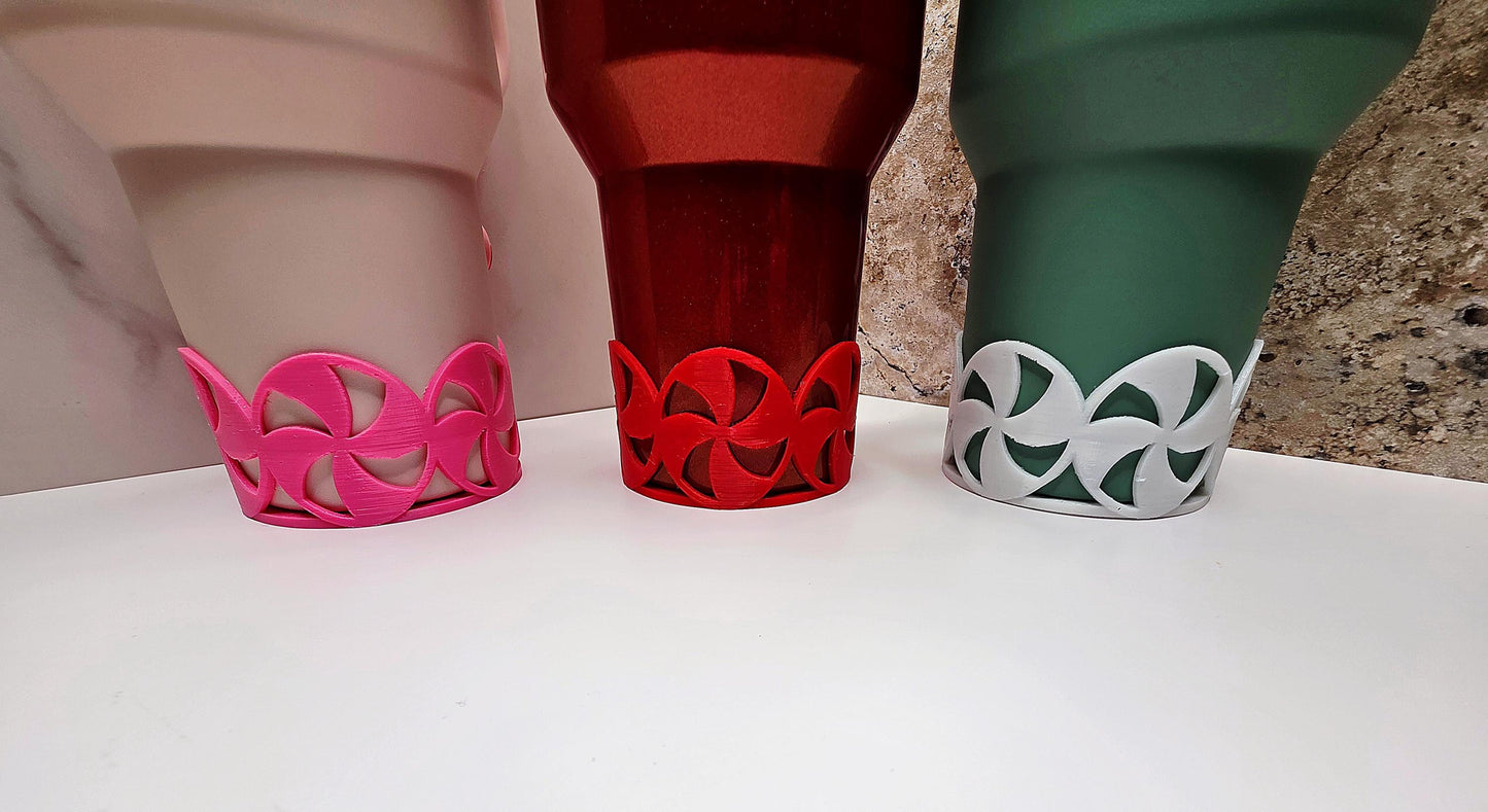 Mint Christmas Ornament Lid Topper & Boot for Stanley Tumblers | Festive Holiday Bundle + FREE Mint Fidget Clicker Keychain