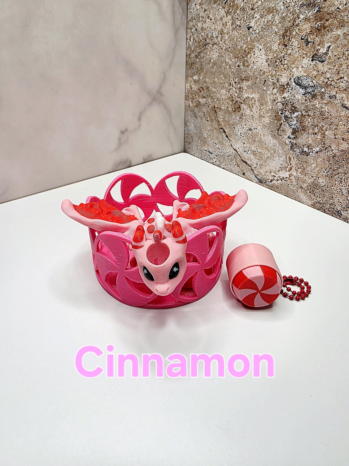 Mint Dragon Straw Topper & Boot for Stanley Tumblers Peppermint, Spearmint, Cinnamon | Bundle or Standalone With FREE Fidget Keychain Charm