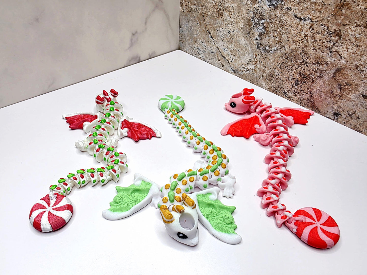 Mint Dragon Straw Topper & Boot for Stanley Tumblers Peppermint, Spearmint, Cinnamon | Bundle or Standalone With FREE Fidget Keychain Charm