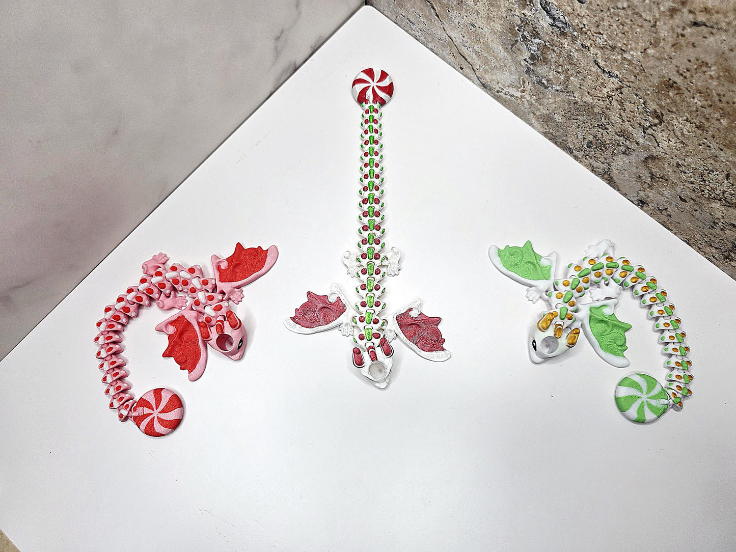 Mint Dragon Straw Topper & Boot for Stanley Tumblers Peppermint, Spearmint, Cinnamon | Bundle or Standalone With FREE Fidget Keychain Charm