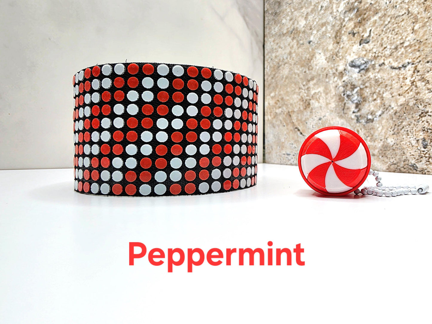 Mint Striped Interchangeable Boot & Cover for Stanley Tumblers | Peppermint, Spearmint, Cinnamon + FREE Mint Fidget Clicker Keychain Charm