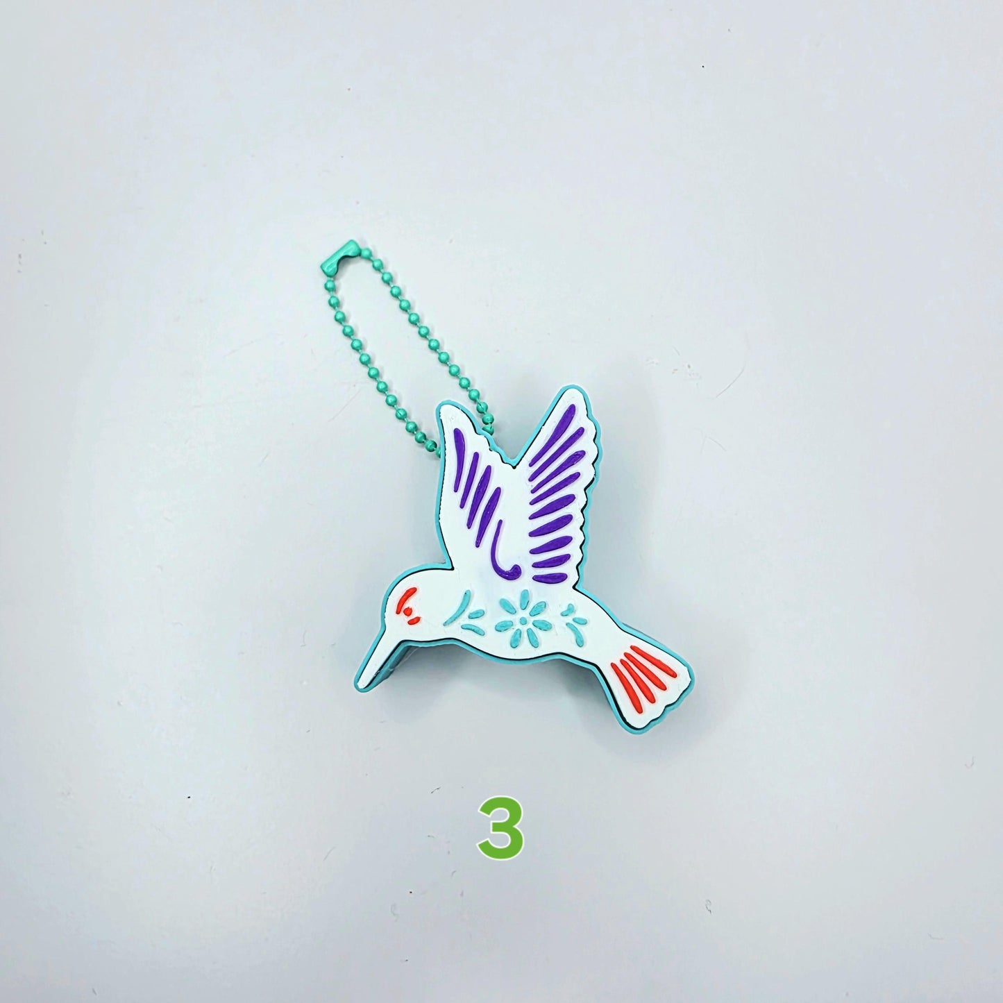 3D Printed Hummingbird Fidget Clicker Keychain – 7 Color Schemes + Custom | ADHD, Anxiety, Stress Relief Satisfying Click | Cute Bird Fidget