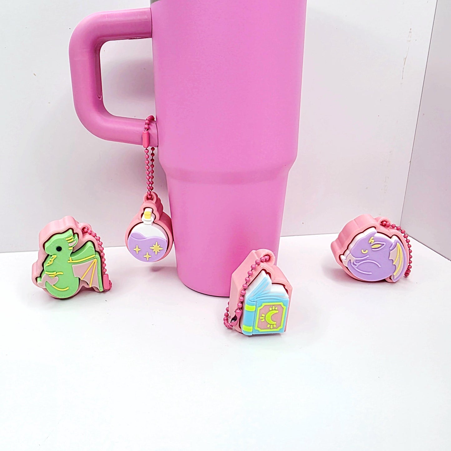 3D Printed Fantasy Fidget Clicker Keychain – Dragon, Spellbook & Magic Potion | Custom Colors | ADHD Anxiety Stress Relief Sensory Focus