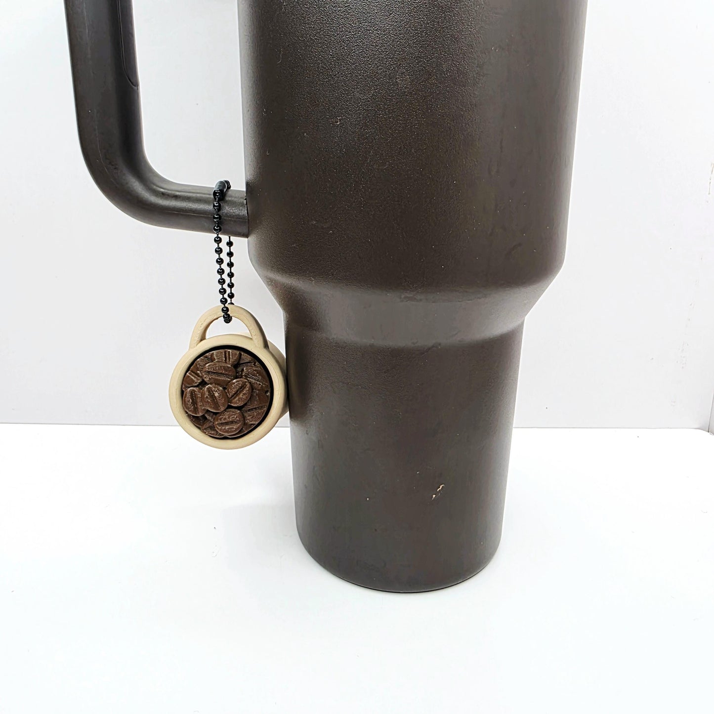 3D Printed Coffee Bean Sack Fidget Clicker Keychain – Burlap Sack of Coffee Beans | Mechanical Switch Stress Relief Toy | Coffee Lover Gift