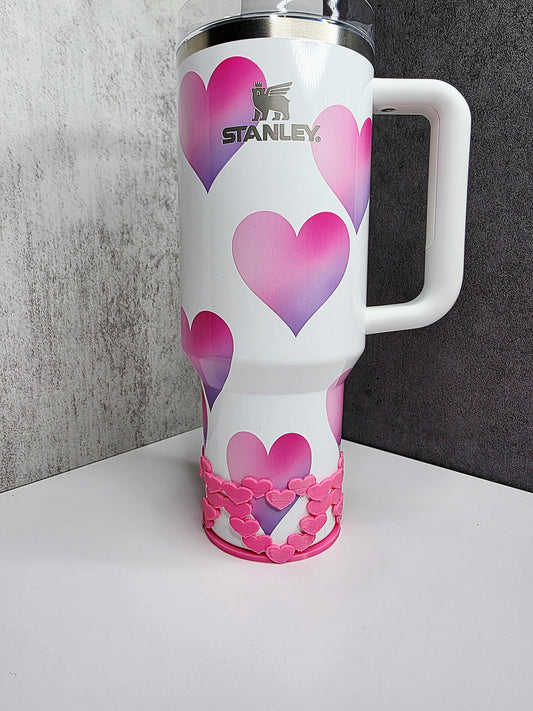 Valentines Hearts Within Hearts Tumbler Boot for Stanley 20oz, 30oz, 40oz | Valentine's Day Gift & Decor