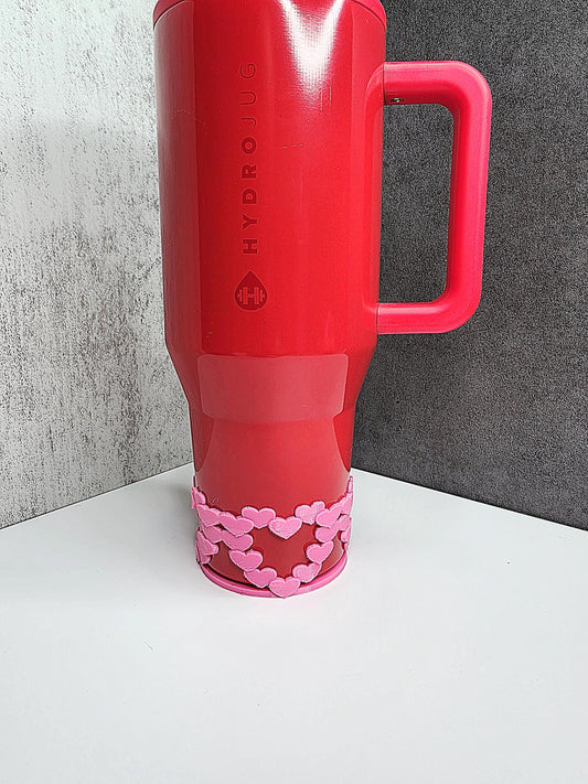Hearts Within Hearts Tumbler Boot Made for HydroJug Traveler 40oz 30oz | Valentine's Day Gift & Decor