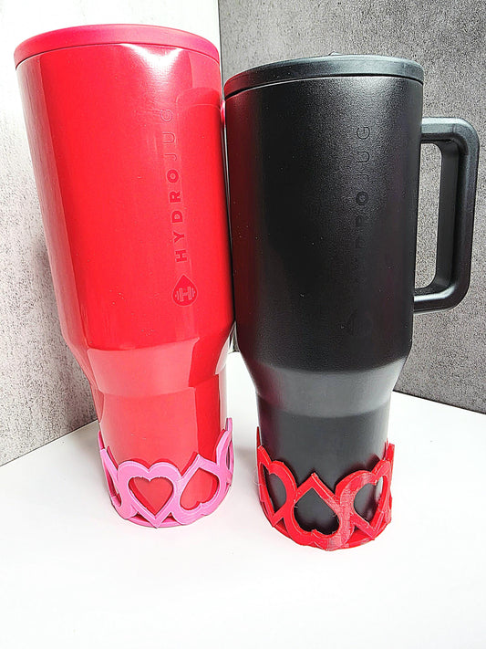 Valentines Hearts Cutout Tumbler Boot Made for HydroJug Traveler 40oz 30oz | Valentine's Day Gift & Decor