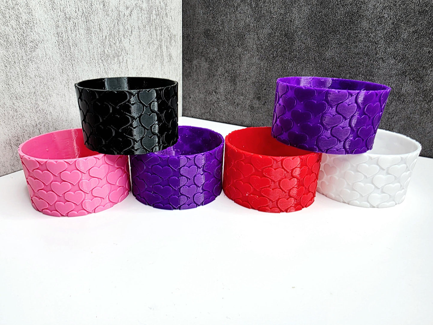 Valentines Curvy Hearts Tumbler Boot Made for HydroJug Traveler 40oz 30oz | Valentine's Day Gift & Decor