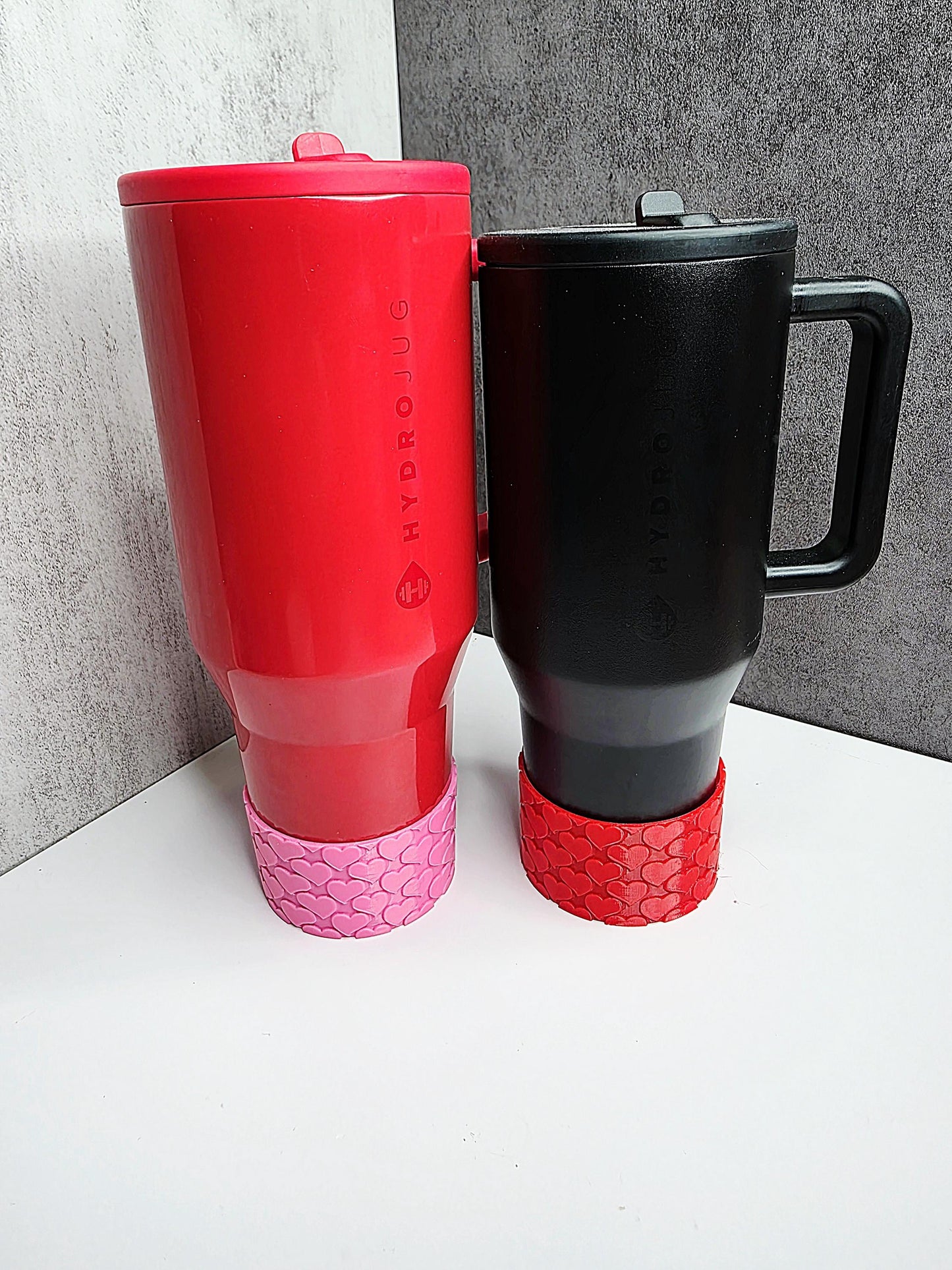 Valentines Curvy Hearts Tumbler Boot Made for HydroJug Traveler 40oz 30oz | Valentine's Day Gift & Decor